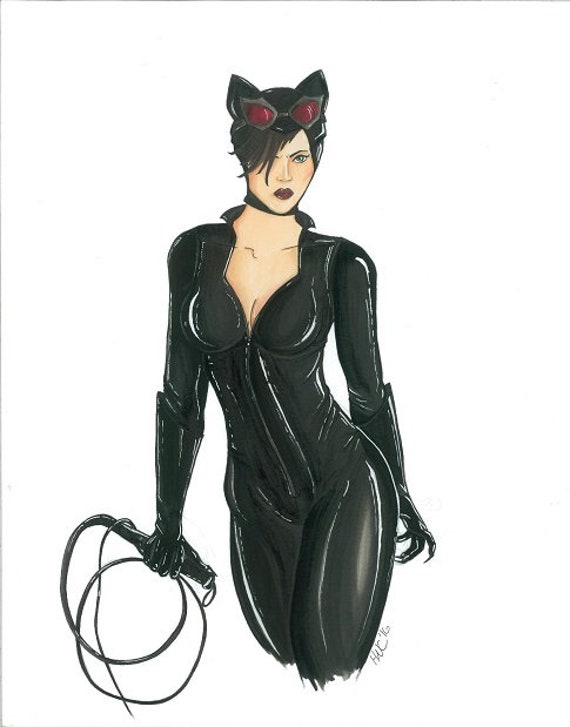 Catwoman - DC fan art print.