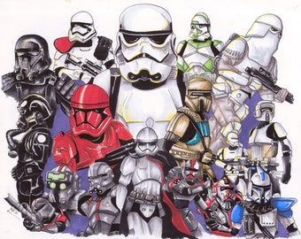 Troopers - Star Wars fan art print