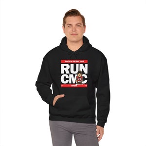 RUN CMC 49ers - Sudadera con capucha, Christian McCaffrey, San Francisco #23