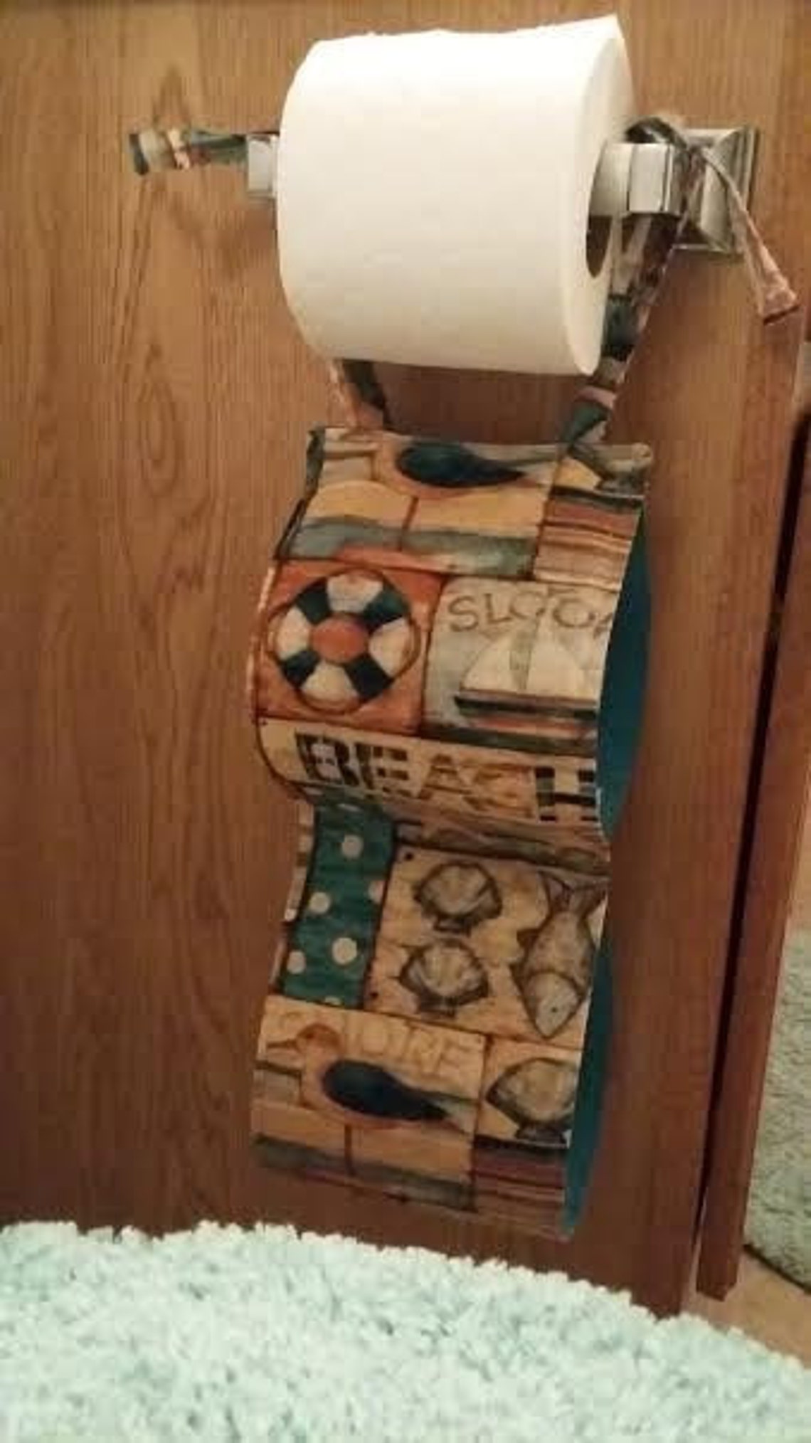 Fabric Toilet Paper Holder bathroom Decoration and Etsy