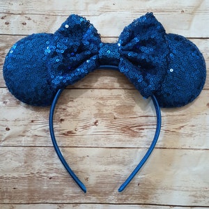 Solid Royal Blue Minnie Ears Headband