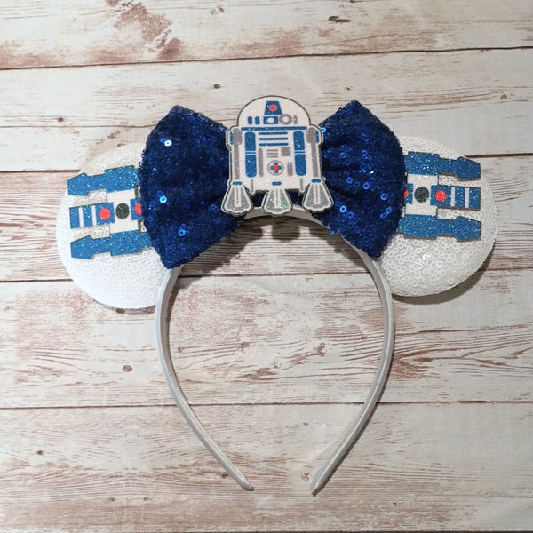 R2 D2 Minnie Ears Headband