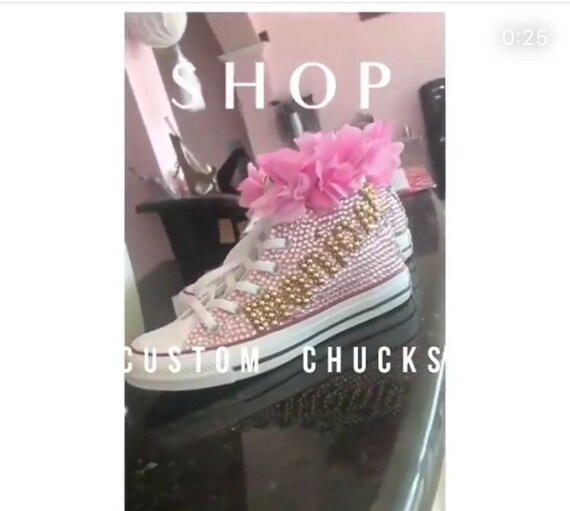 rhinestone chuck taylors