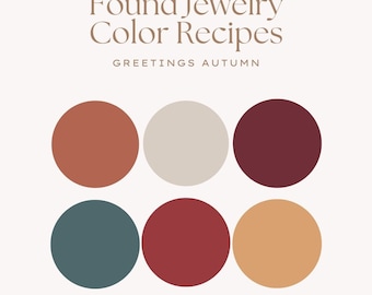 Polymer Clay Color Recipes: Autumn Sculpey Mixing Guide (Digital Download)