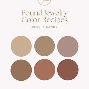 Desert Sands Polymer Clay Color Recipes: Sculpey Mixing Guide (Digital Download)