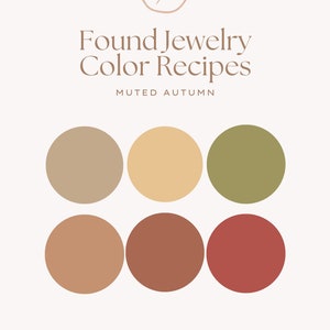 Polymer Clay Color Recipes - Muted Autumn/Sculpey Clay Color Mixing/DIY/Digital Download/ Pumpkin spice, Soft fall, leaves, acorns, changing