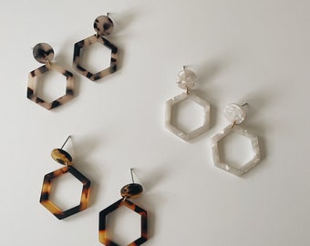 4 Tortoise Shell Circles 16mm Blanks Acetate Acrylic Earring Blanks 16mm Cabochons LAK039-16-TT Flat Circle Stud Earrings Thick Discs