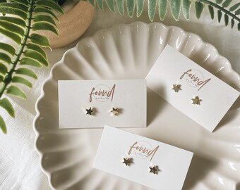Gold Star Studs | 18k Gold Plated earrings