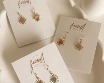 Gold Plated Starbust Earring
