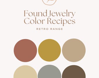 Retro Range Polymer Clay Color Recipes: Sculpey Mixing Guide (Digital Download)