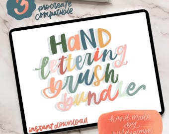 Procreate Brush Bundle: Hand Lettering & Calligraphy (Digital Download)