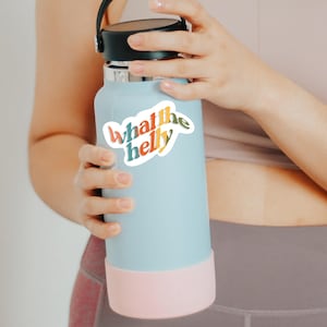 What the Helly Sticker – Retro Funny Aesthetic Vinyl Sticker for Laptop, Water Bottle, Journaling, Scrapbooking, Cottagecore Cute Gift