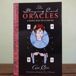 Author Signed Cartomancy paperback book: The Playing Card Oracles, Divination How to Tarot Geomancy 52 cards Fortune telling history