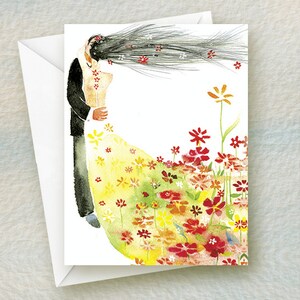 Bloom Kiss/Casamento, Amor, Cartão de Aniversário/estilo #WD01