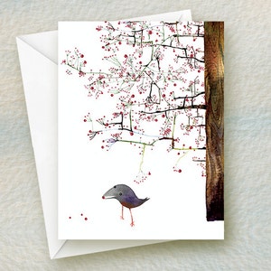 Red Berry Boom December vogel, alle gelegenheden Card / style #DEC
