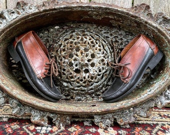 cuero vintage sebago chukka botas