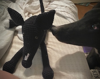 Vintage 1990s Greyhound Puppy similar to Beanie Baby Etsy