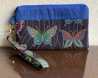 Butterfly Handmade Wristlet