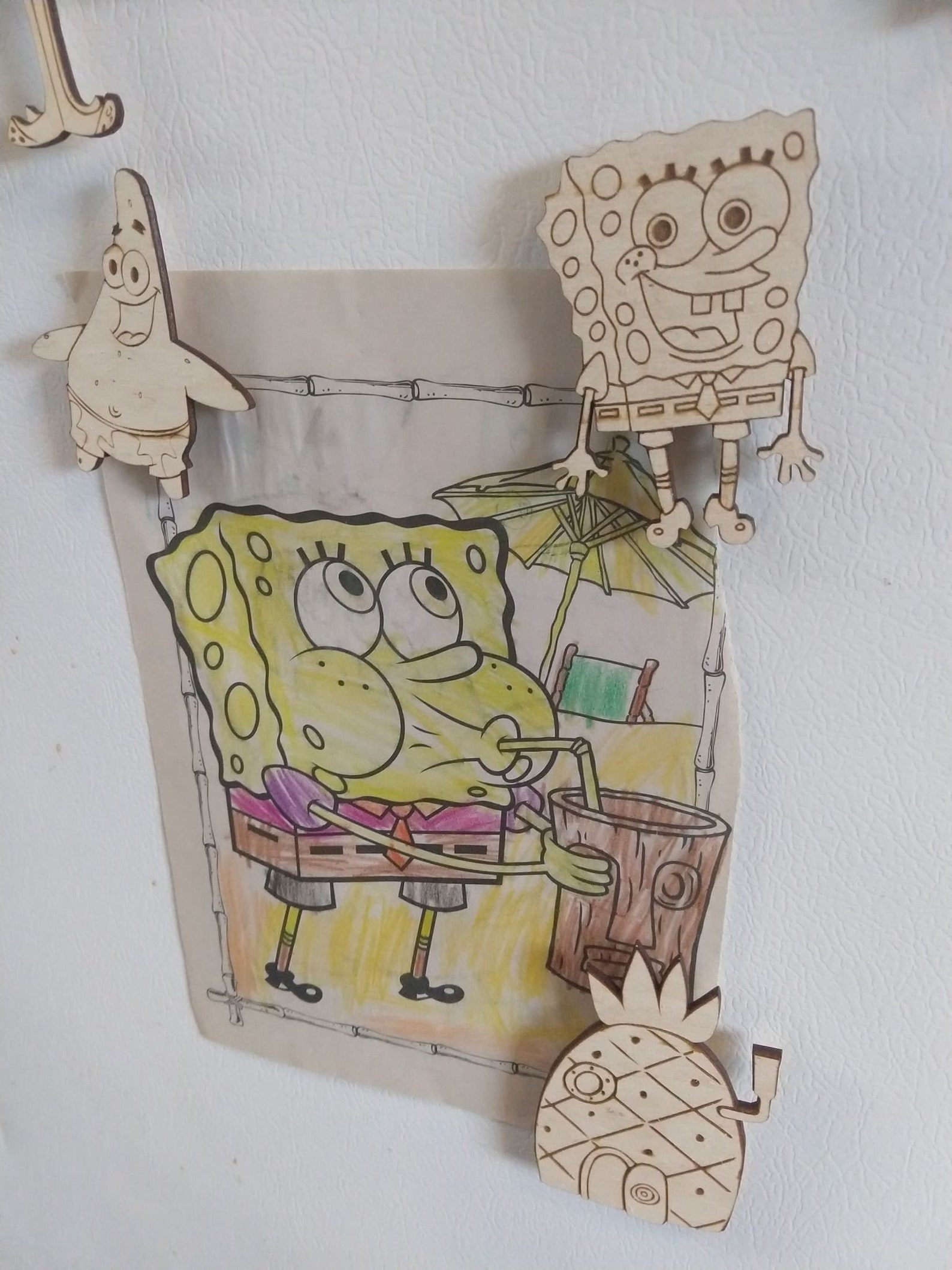 Wooden Spongebob Etsy