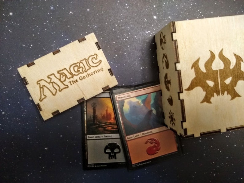 Magic The Gathering Deck Box Laser Cut Deck Box MTG Card Etsy