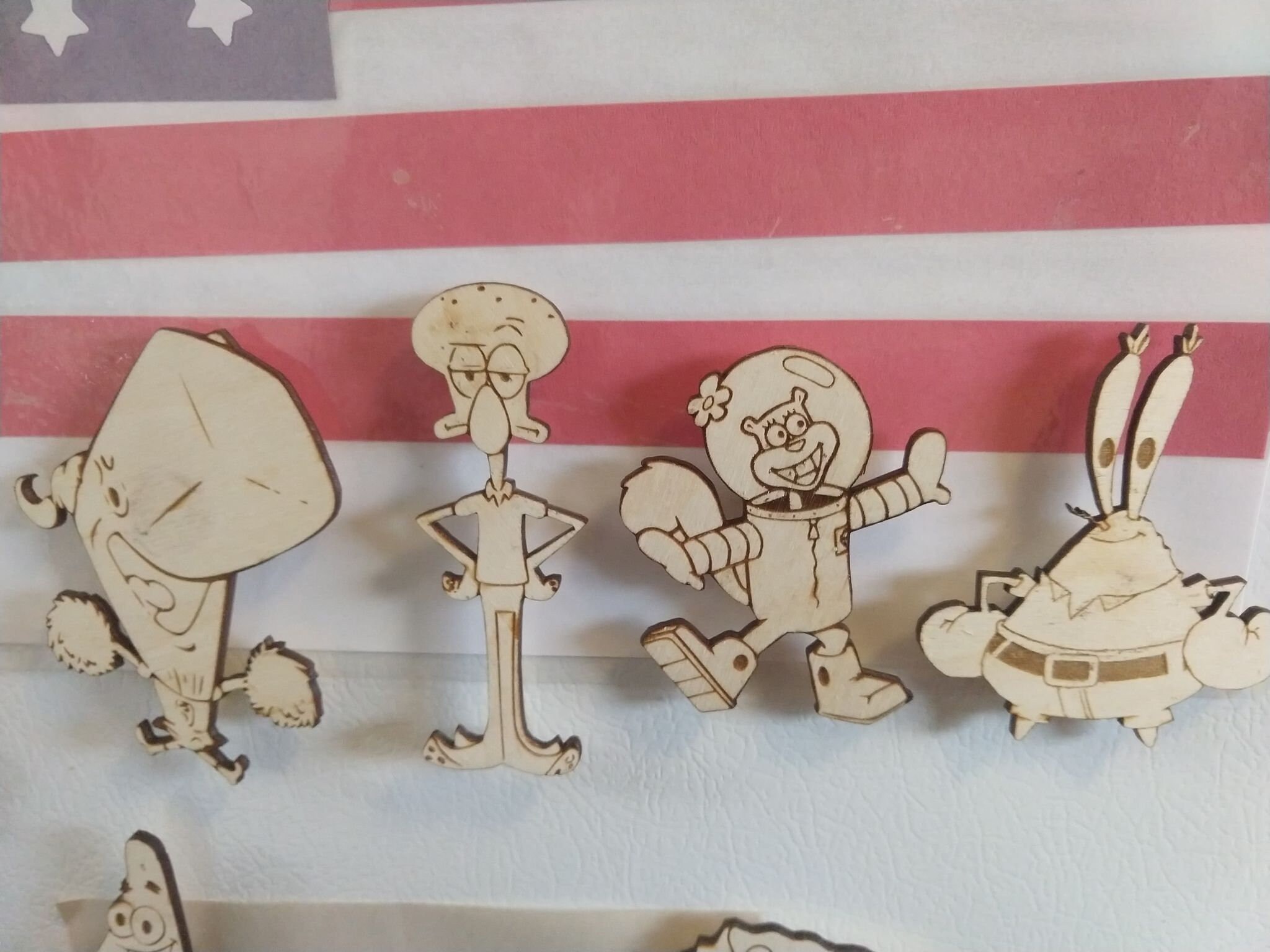 Wooden Spongebob Etsy