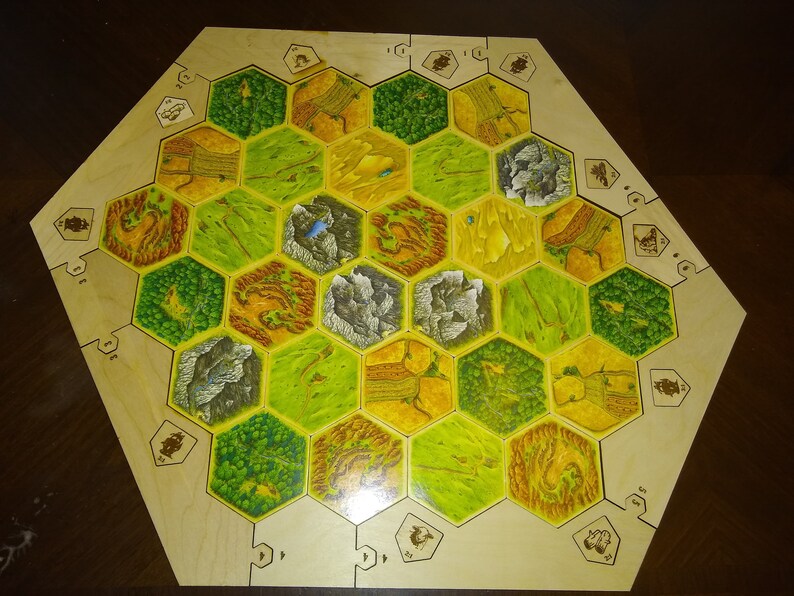 Settlers of Catan Wooden Border. Catan Border. Wooden Border. | Etsy