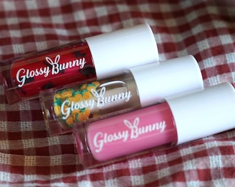 Glossy Bunny Juicy Summer Fruit 3 Pack: Sweet Strawberry, Juicy Watermelon & Golden Pineapple