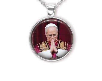 Pope Leo XIV Portrait Pendant Necklace