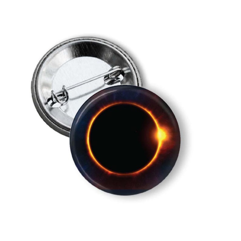 Solar Eclipse Pinback Button bild 1