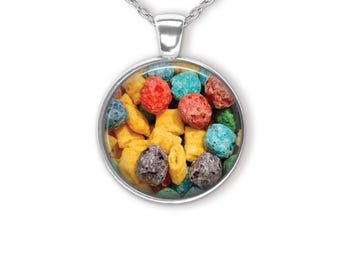 Colorful Crunch Cereal Pendant Necklace