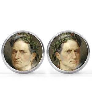 Julius Caesar Picture Earrings
