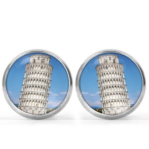 Leaning Tower of Pisa  Picture Earrings