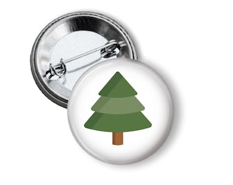 Christmas Tree  Pinback Button- Christmas/Holiday