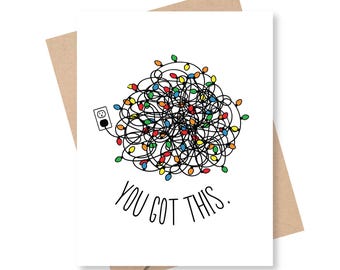 You Got This Christmas Card, Greeting Cards, Holiday Greetings