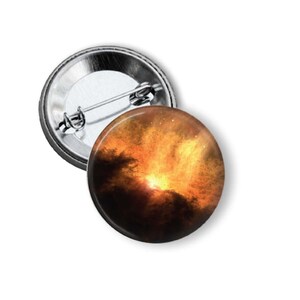 Sun burst pattern Pinback Button