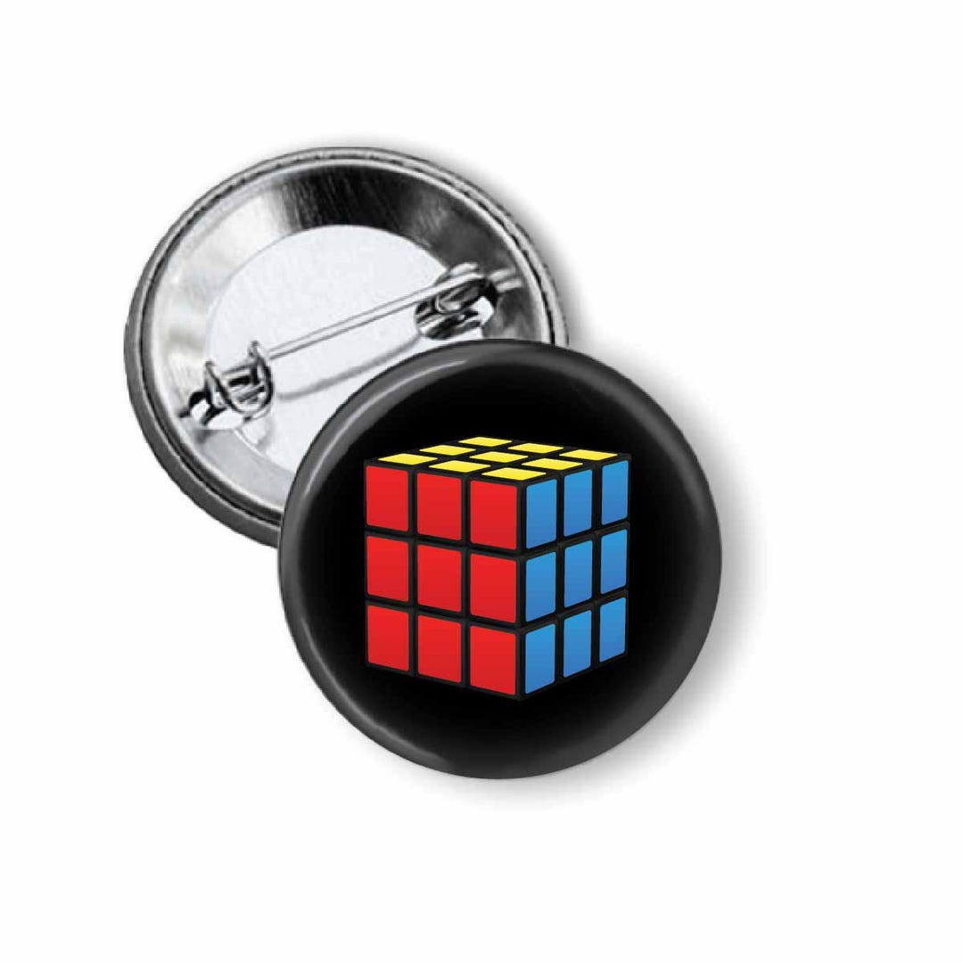 Color Cube Rube Pinback Button - Etsy