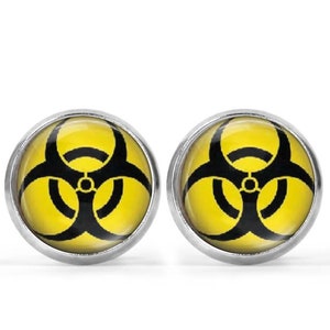 Biohazard  Picture Earrings
