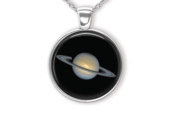 Saturn Pendant Necklace