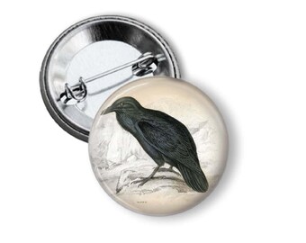 Black Crow  Pinback Button