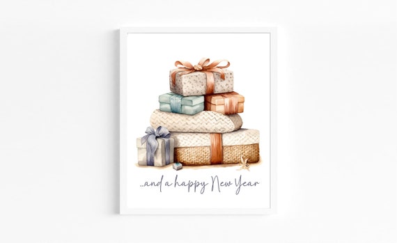 INSTANT DOWNLOAD Happy New Year Wall Art Print