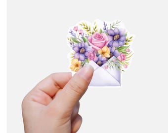 Spring Flower Stickers Set of 8