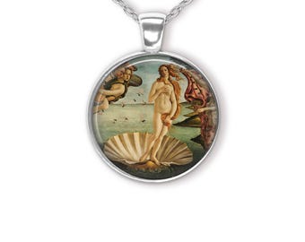 Birth Of Venus by Botticelli Pendant Necklace
