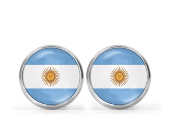 Argentina Flag Picture Earrings