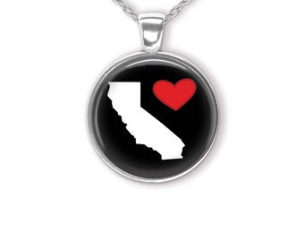 Love California Pendant Necklace