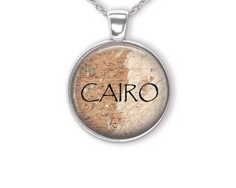Cairo Map Pendant Necklace