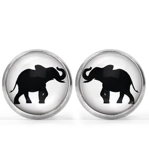Elephant  Picture Earrings