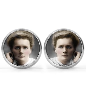 Marie Curie Picture Earrings