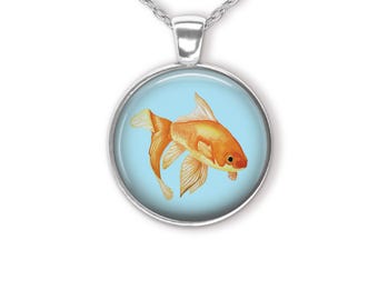 Goldfish Pendant Necklace