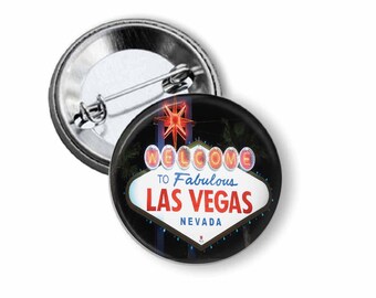 Vegas Sign Pinback Button