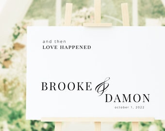Wedding Sign | Wedding Decor | Minimal Wedding Sign Template | Digital Download | DIY Weddings | Wedding Signage | Wedding Reception